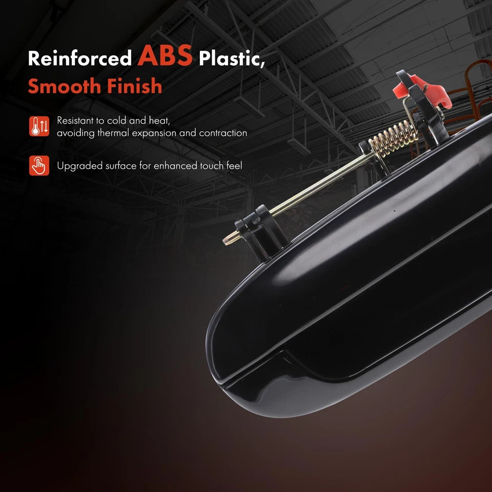 Черная ручка внешней двери переднего водителя с отверстием для ключа для GMC Envoy XL Saab 9-7x - Изображение 3 из 4