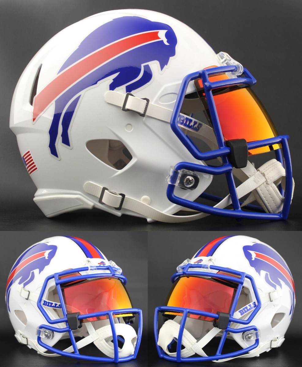 bills motorcycles helmets Buffalo Helmet Riddell Authentic Full Size SpeedFlex Style and official paint and decals Riddell Buffalo Bills NFL Rivalries