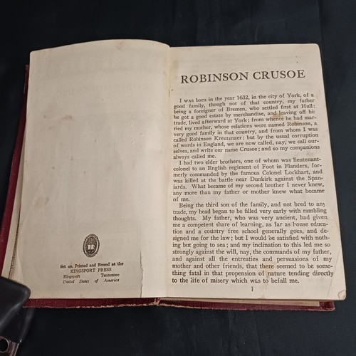 Robinson Crusoe by Defoe Hardcover Book 1923 Published by J H Sears Publishers - Picture 9 of 12