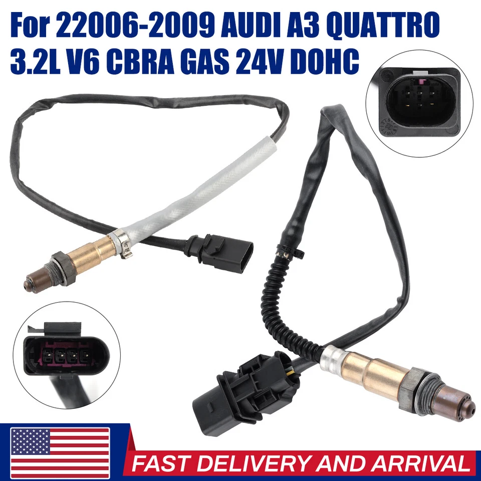 Juego de 2 sensores de oxígeno O2 para Audi A3 2006-2009 3,2 L 2007-10 Q7 VW TOUAREG 3,6 L# Foto 2 de 4