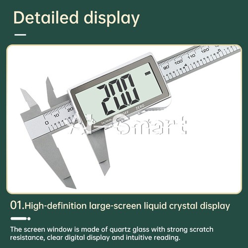 6"150mm Digital Caliper Micrometer LCD Vernier Caliper Electronic Measuring Tool - Picture 3 of 25