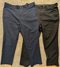 2 Pairs of Oak Hill Mens Dress Pants 48x34 32 Big  Tall, Golf, Business