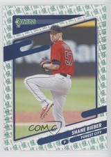 2021 Panini Donruss Variation Liberty Shane Bieber (Forest City) #183 0km2