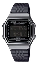 Casio Vintage Digital BLUETOOTH Step Tracker Alarm ABL-100WEGG-1B Unisex Watch