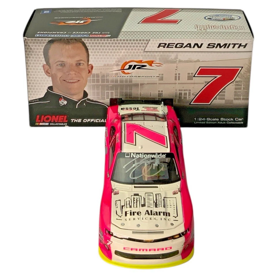 Coche autógrafo rosa Action 1/24 Regan Smith #7 2013 servicios de alarma contra incendios LE TO 672 Foto 3 de 4