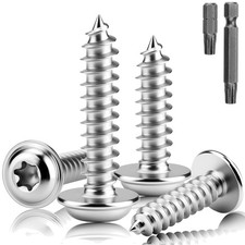 Blechschrauben Edelstahl M5 x 18 mm Tellerkopf Selbstschneidend Holzschrauben