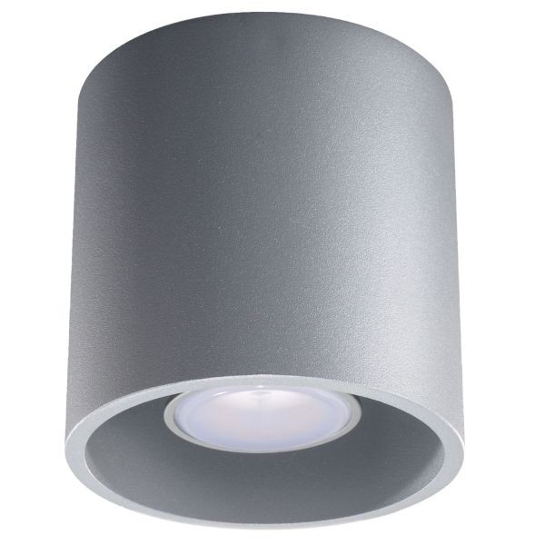 Plafonnier aluminium gris GU10 Orbis pour spot de plafond moderne de cuisine
