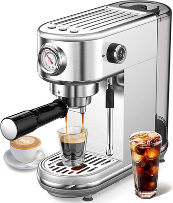 #ad Espresso Machine with Milk Frother 20 Bar Pressure Espresso Maker with 44OZ Re $172.76