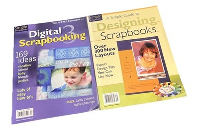Over 450+ Scrapbooking Projects & Ideas Lot of 2  Simple Scrapbooks Publications