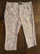 Gloria vanderbilt curvy 14 capri floral