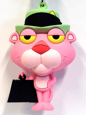 3D Foam Figural Key Chain Clip Blind Bag Pink Panther 60 Years Strikes Again