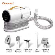 CORVAN Pet Grooming Vacuum Kit, 13000Pa Strong Vacuum For Dogs 2L Capacity
