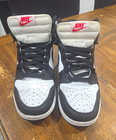 Nike Dunk Unisex Niños Mid Top Zapatilla de Cuero EE. UU. 7 Negro Blanco DD1869-1