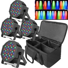 108W PAR Can Stage Lighting RGB 36LED DMX DJ Lights Disco Wash Party Show w/Bag