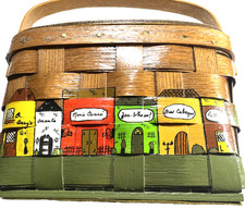 Vintage Wood 1974 Purse From Scottsdale,Arizona by Sybie Lasker 74