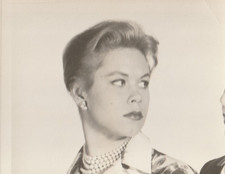 Original NBC Telop Bump Card Photo 1950's Elizabeth Montgomery DBW