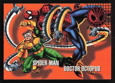 1996 Fleer/SkyBox Marvel Vision #21 Spider-Man vs. Dr. Octopus Card TCCCX