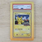 SWIRL HOLO BLEED ERROR 💫 PSA 8 NM Pikachu 7/16 Cosmos Holo Pokemon Rumble Card