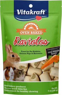 Vitakraft Raviolos Small Animal Treat - Made with Real Vegetables For Rabbits,