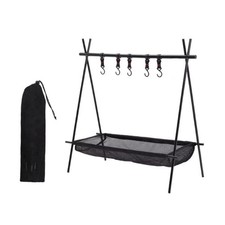 Frame Net Bag Camping Rack Folding Camping Tripod Travel Sundries Hanger3990