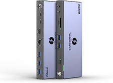 QGeeM 16 in 1 Universal USB C Thunderbolt 4 Docking Station T4801 - Grey