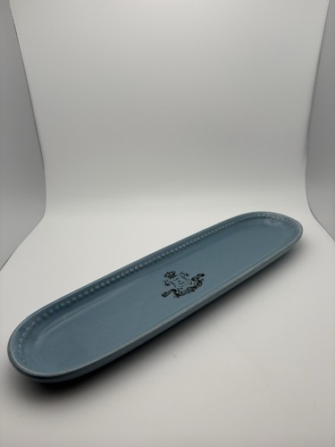 Department 56 Blue Serving Tray Candy Dish Decor Long “Cafe De Paris”