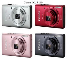Good Condition Canon IXUS 140/ ELPH 130 IS Digital Camera SDCard Multiple Colors