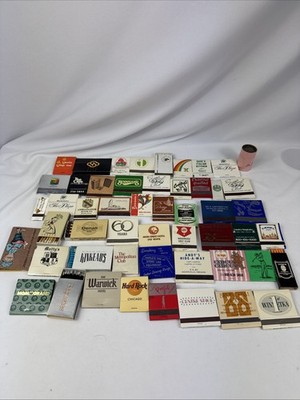Lot of 50 Vintage Matches Matchbook Illinois & Other U.S. States Some Unstruck