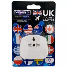 Universal Travel Adapter Plug 3-Pin UK Converter | US EU AUS to UK Mains Power