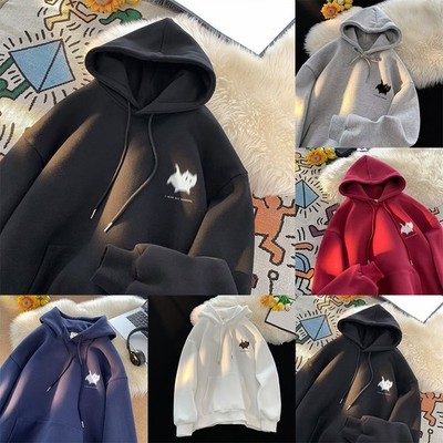 Herrenmode Katzenmotiv Hoodie Freizeit Streetwear bequem Polyester Oberteil