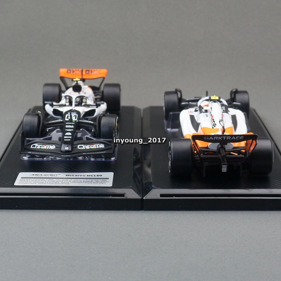1:24 F1 McLaren MCL60 Diecast Model Car 2023 Monaco Grand Prix Oscar Piastri 81 - Image 3 of 4