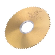 63mm D 16mm Arbor 1mm Thick Circular Saw Blade 72 Tooth Titanium Coated