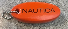 Vintage NAUTICA Keychain Boating Floating Foam Orange 🛥️⚓️