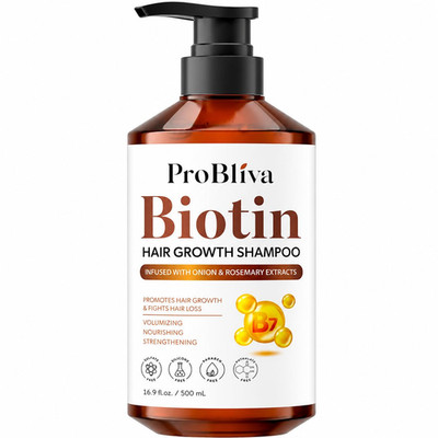 Biotin Hair Growth Shampoo for Thinning Hair in Adults 30+   Strengthening Formu