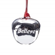 1.5 Inch Believe Silver Bell Ornament Holiday Tradition