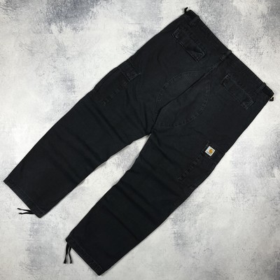 Carhartt WIP Faded Black Aviation Cargo Pants Size 36 X 32 Streetwear Men s Hype