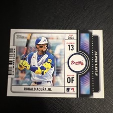 🔥 2026 Topps Series 1 - Big Ticket Player - Ronald Acuna Jr #BTP-7 - Braves