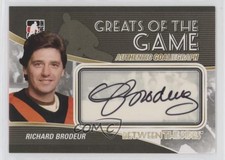 2010-11 ITG Between the Pipes GoalieGraphs Richard Brodeur #A-RB Auto 2d8