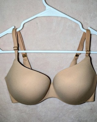 Victoria's Secret Beige T-Shirt Bra  Underwire Adjustable Straps 32DD