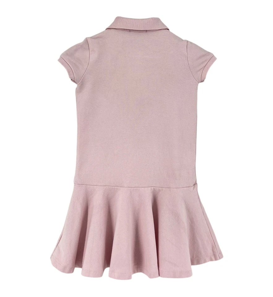 Polo Ralph Lauren Infantil Niña Cuello Polo Rosa Vestido Talla 5 Y. O - Imagen 2 de 4