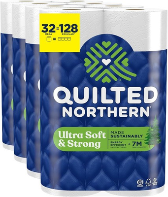 #ad #ad Quilted Northern Ultra Soft amp; Strong Toilet Paper 32 Mega = 128 Regular Rolls $44.33