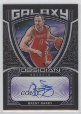 2020-21 Panini Obsidian Galaxy Electric Etch Purple 10/75 Brent Barry Auto 0p73