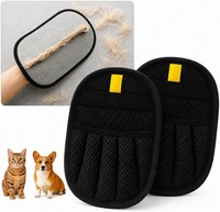 Tierhaarentferner Handschuh 2Er Set Fellmagnet FüR Hunde Katzen Haustierpflege