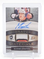 MAXIME COMTOIS 2018-19 UD THE CUP RPA ROOKIE WORN PATCH AUTOGRAPH /99 Q6438