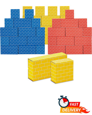 40-Piece Jumbo Cardboard Building Blocks Set Large Medium Toys for Kids Play