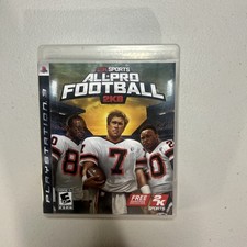 All-Pro Football 2K8 For Sony PlayStation 3 PS3 CIB CLEAN DISC