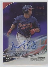 2016 Bowman Platinum Top Prospects Purple /150 Braxton Davidson #TPA-BD Auto 0dk