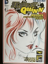 Harley Quinn Original Sketch By Billy Tucci DC Comics