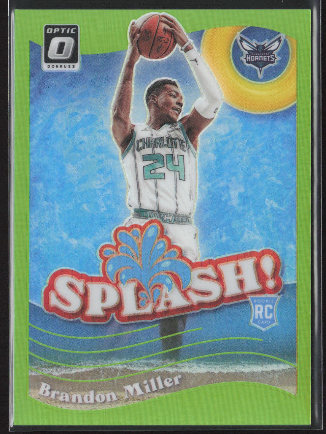 2023-24 Donruss Optic #11 Brandon Miller Splash Lime Green #/149 Rookie RC