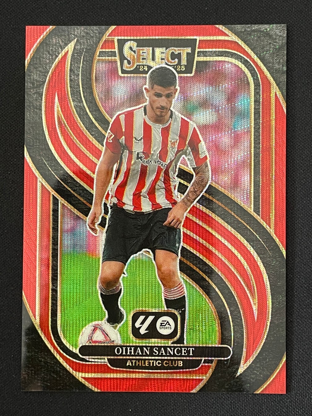Oihan Sancet 2024-25 Panini Select La Liga Mezzanine Red Wave Prizm 45/59 #167